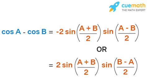 Cos A-Cos B - Formula, Proof | What is Cos A-Cos B Identity?