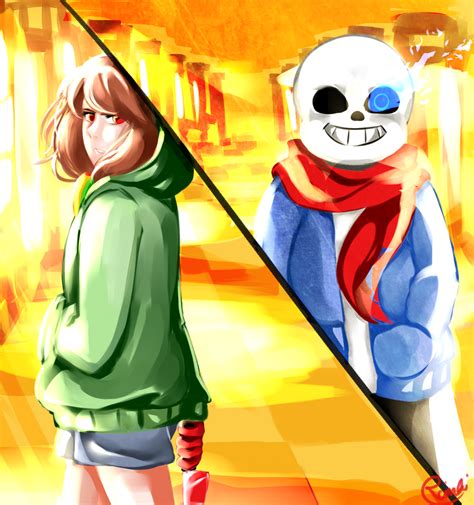 [Undertale] Chara SS And Sans UT by sugamaga on DeviantArt