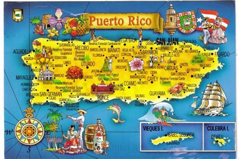 Map of Puerto Rico - TravelsFinders.Com