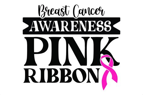 Breast Cancer Ribbon Black And White