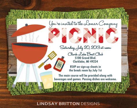 Family or Company Picnic Invitation