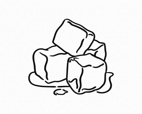 Ice Cube Vector Png