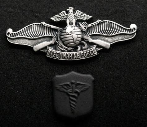 HOSPITAL CORPSMAN HM HAT PIN BLACK DOC FMF BADGE US NAVY USS MARINES CADUCEUS | eBay