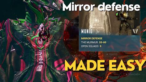 Warframe murmur Mirror defense - YouTube