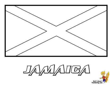 Regal National Flags Coloring! Jamaica! See and Match Official Flag ...