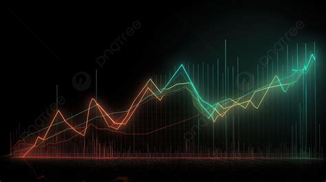 Fondo Concepto De Gráfico De Mercado En Forma De Gráfico De Líneas Fondo, Ilustración De Gráfico ...