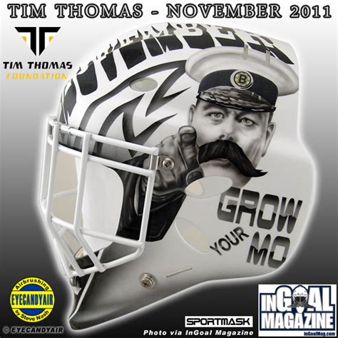 I Love Goalies!: Tim Thomas 2011 Movember Mask