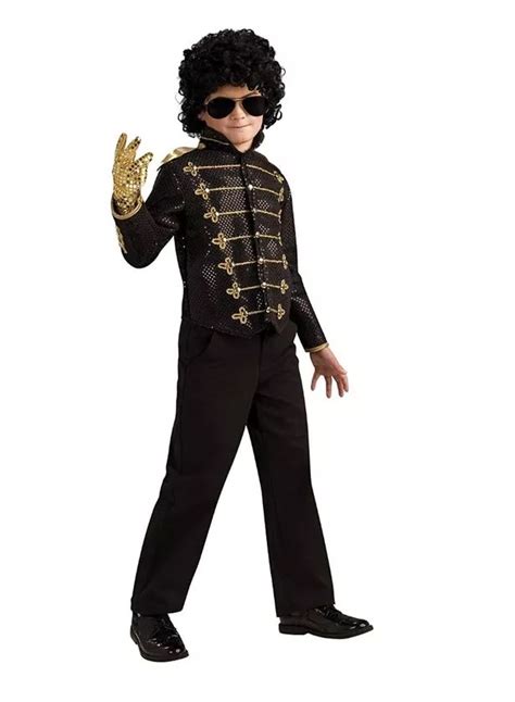 Michael Jackson Costume, Child's Deluxe Billie Jean Sequin Jacket ...