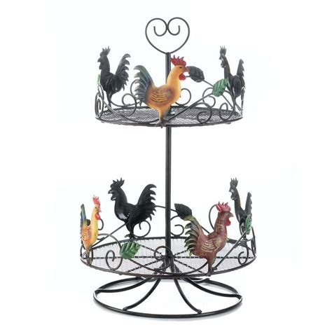 Rooster -Tier Countertop Kitchen Rack