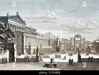 Reconstruction of the Roman Forum or Forum Romanum in ancient Rome Stock Photo: 179804299 - Alamy