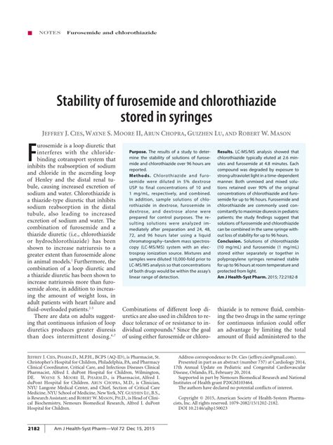 Lasix order >> Furosemide contraindications - Our Homes | The Workman Company