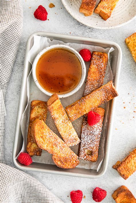 Air Fryer French Toast Sticks - Nutmeg Nanny