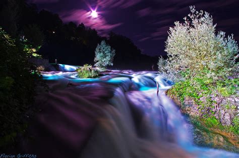 The Rhine falls in Neuhausen am Rheinfall by night - a photo on Flickriver