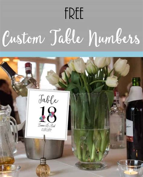 Free Table Number Templates | Customize Online & Print at Home