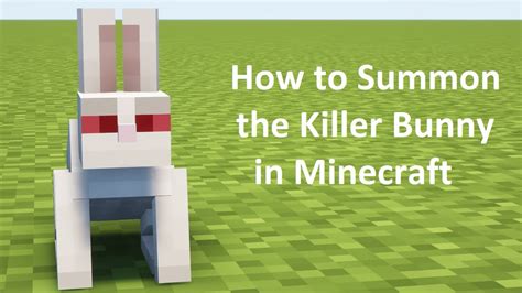 How to Summon the Killer Bunny in Minecraft - YouTube