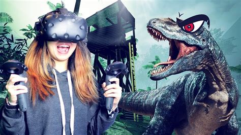 KICKING DINOSAURS IN VIRTUAL REALITY! | Island 359 VR + Feet Tracking (HTC Vive + Vive Trackers ...