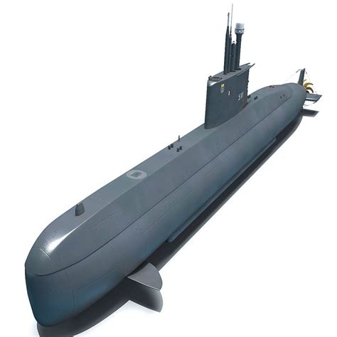 german submarine type 209 3d model | German submarines, Submarine ...