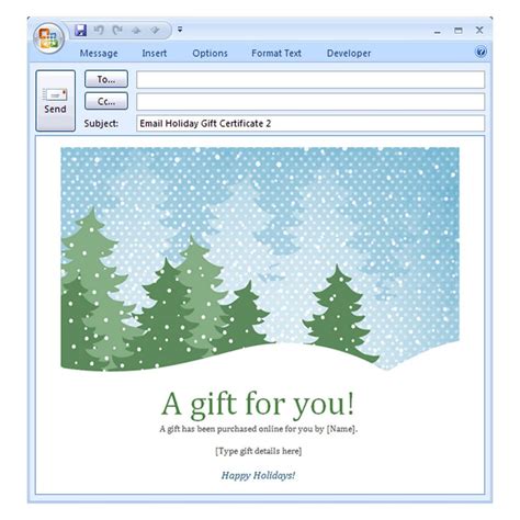 Free Holiday Email Templates For Outlook - FREE PRINTABLE TEMPLATES