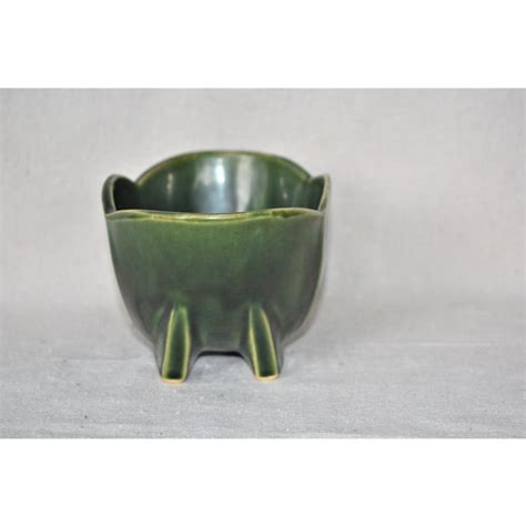 Vintage McCoy Green Bowl | Chairish