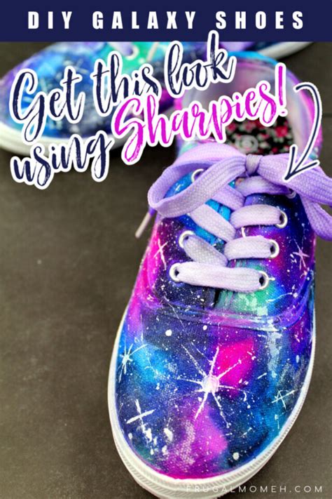 DIY Sharpie Galaxy Shoes - Frugal Mom Eh!