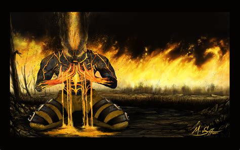 Epic League of Legends HD Wallpaper: Strength in the Flames