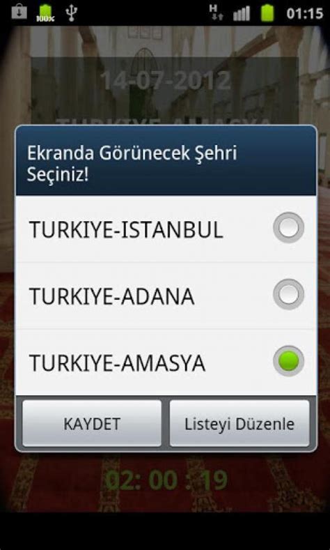 Namaz Vakitleri Diyanet indir - Android - Türkiye ve Dünya için namaz ...