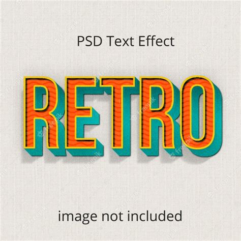 Premium PSD | Vintage retro photoshop text effect layer style