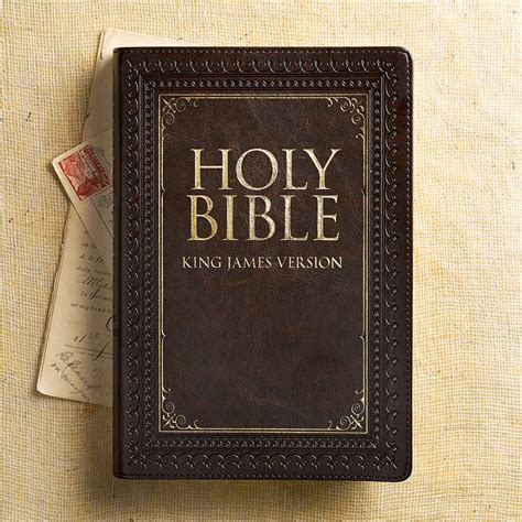 KJV Large Print Thinline Indexed Bible Brown – Celebrate Faith