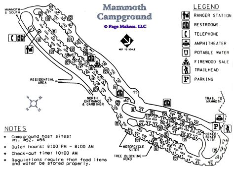 Mammoth Campground Map, Pictures and Video Yellowstone National Park ...