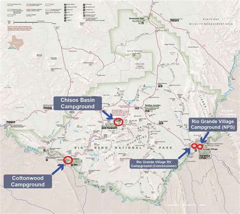 Big Bend National Park Campground Map - TMBtent