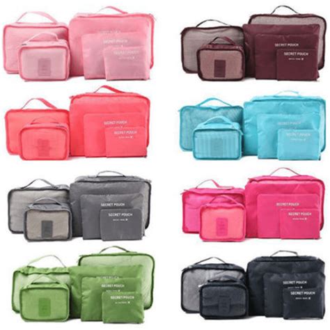 6Pcs Travel Storage Bag Set for Clothes Luggage Packing Cube Organizer Suitcase - Walmart.com