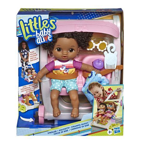 Baby Alive, Push ‘n Kick Stroller, Little Lola, Black Hair Doll | Walmart Canada