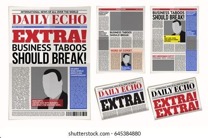 Tabloid Newspaper Template Royalty-Free Images, Stock Photos & Pictures ...