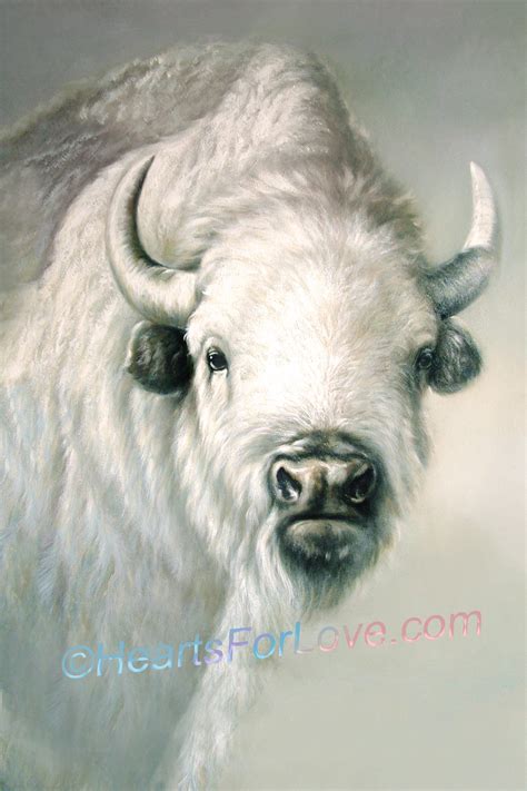 White Buffalo. Beautiful Professional Fine Art Print After Oil - Etsy