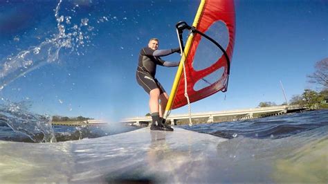 LEARNING TO WINDSURF (part 1) - YouTube