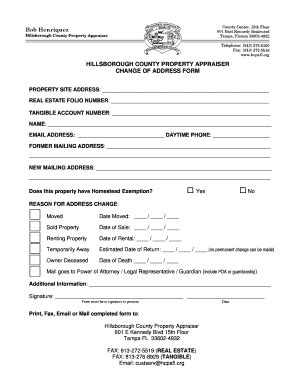 Hillsborough County Property Appraiser - Fill and Sign Printable Template Online