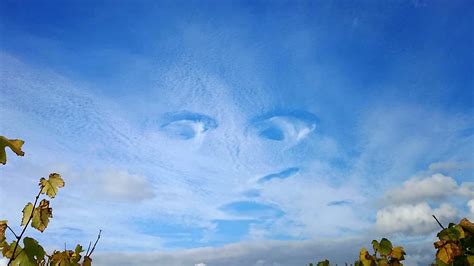 The real-life eye-cloud - a perfect FACE which appeared in the sky - SWNS