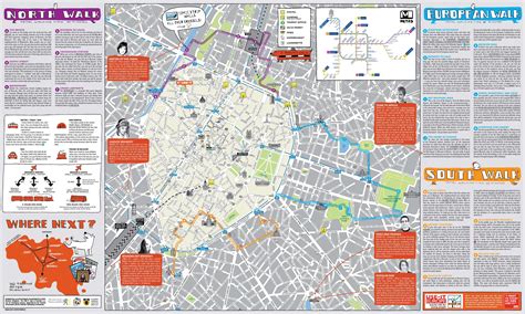 Brussels travel map - Brussels travel guide map (Belgium)