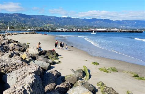 Santa Barbara Harbor Beach (Sandspit) in Santa Barbara, CA - California Beaches