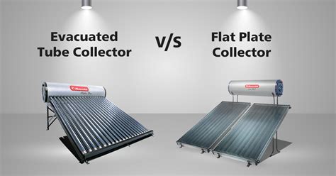 Solar Water Heaters: Difference between Evacuated Tube Collector and Flat Plate Collector