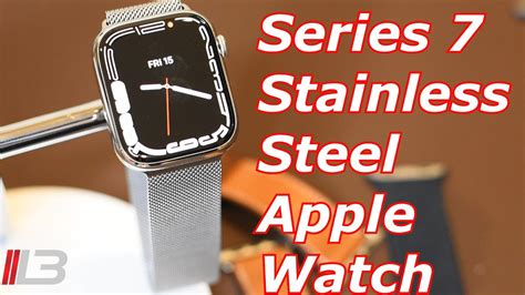 New Series 7 45mm Stainless Steel Apple Watch Unboxing & Setup - YouTube