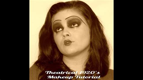 Theatrical 1920's Makeup Tutorial - YouTube