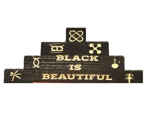 Black is Beautiful Kwanzaa Kinara – Engraved w/Seven Symbols