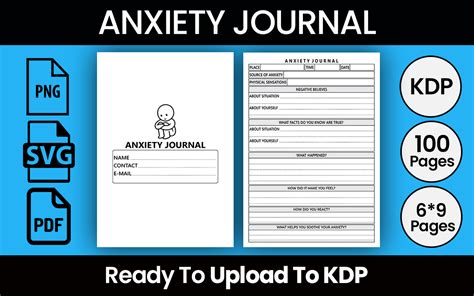 Anxiety Journal Graphic by MN DeSign · Creative Fabrica