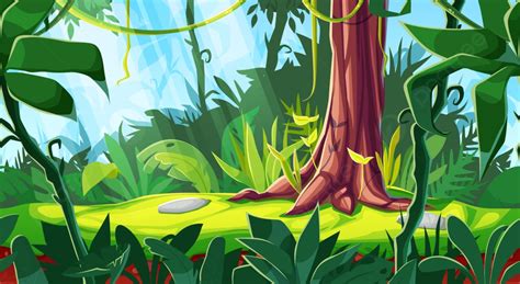 8 Bit Jungle Background Clipart