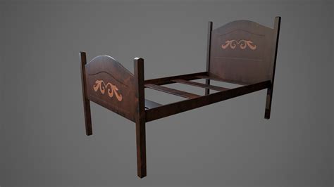 3D Bed Frame - TurboSquid 1481530