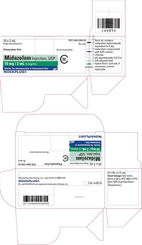 Midazolam Injection - FDA prescribing information, side effects and uses