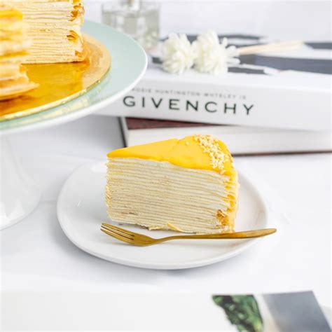 D24 Durian Crepe Cake (Slice) - Crepes 21