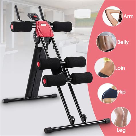 Sports Abdominal Roller Machine AB ABS Gym Muscle Exerciser Trainer ...