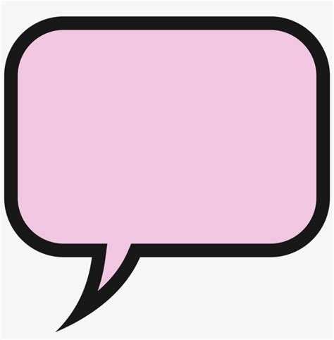 Blank Speech Bubble Clipart Clipartix - Pink Speech Bubble Transparent Transparent PNG ...